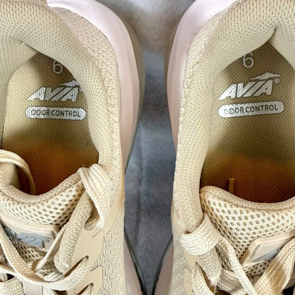 NEW Avia Athletic Sneakers Womens O2 Air 360 Beige Shoes Size 6 NWT